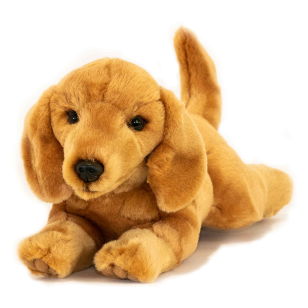 Bean | Red Dachshund Puppy Plush | Sensory/Therapy | Size 30cm/12"