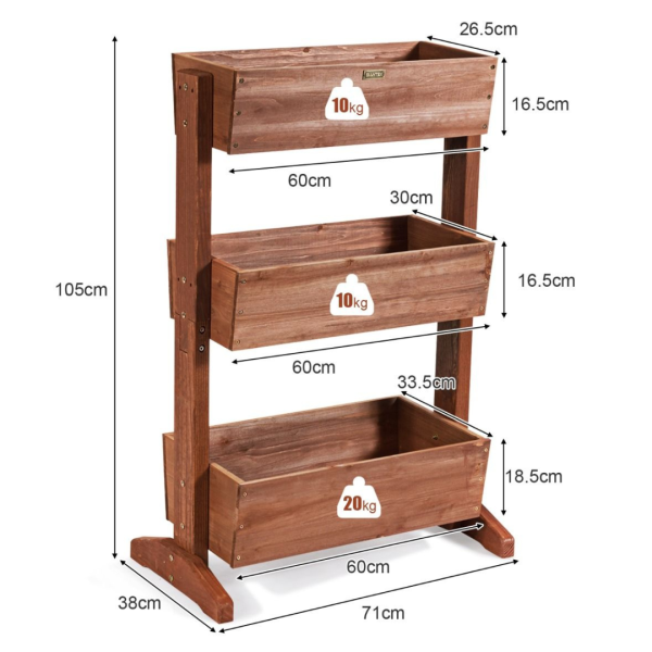 Tiltable Flower Rack