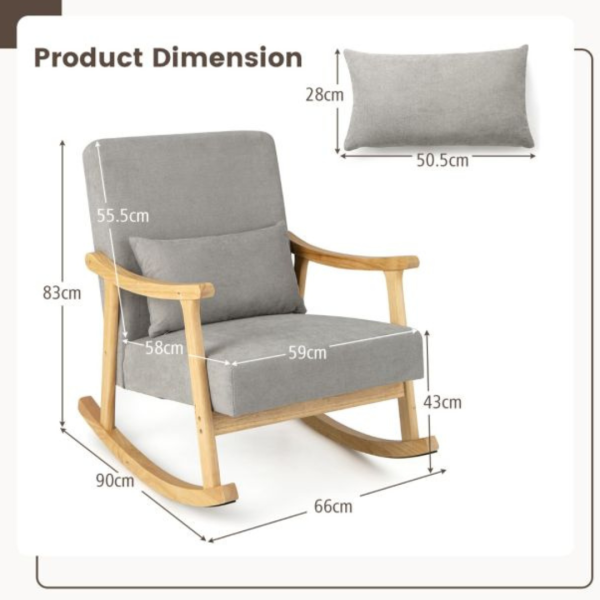 Comfortable Padded Rocking Chair